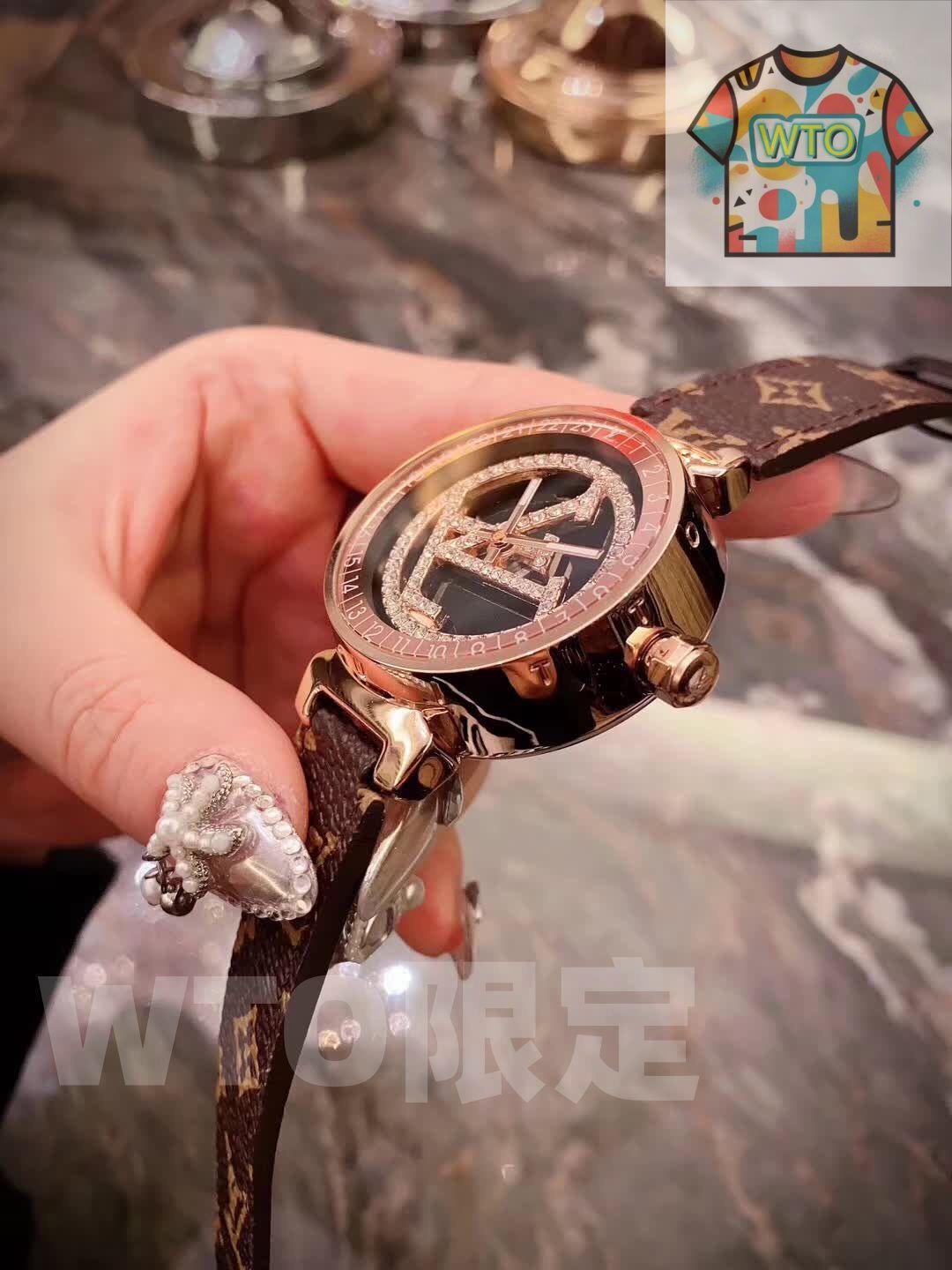 今日 新しい一年の運をつなぐ腕時計 WTO店名をご ください