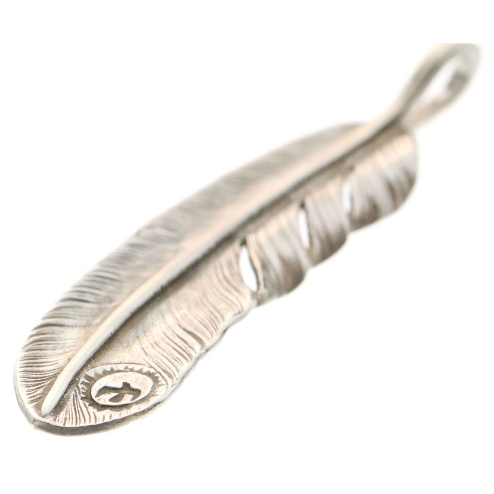 goro's (ゴローズ) 【現行】SVプレーン特大フェザー 右向き ペンダント