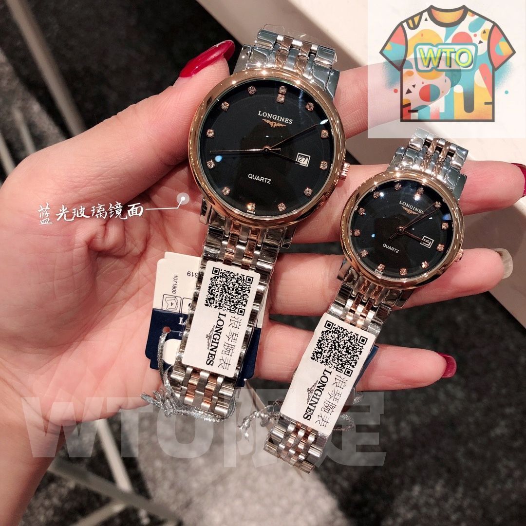 今日 LONGINES ボア シリーズ カップル腕時計 -WTO店名をご ください