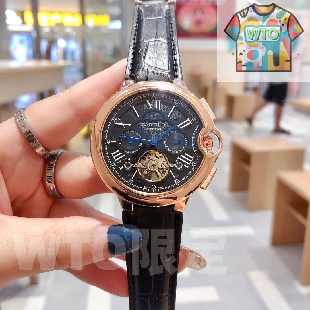 今日 CARTIER ブルーバロン トルビロン シリーズ 腕時計 WTO店名をご ください