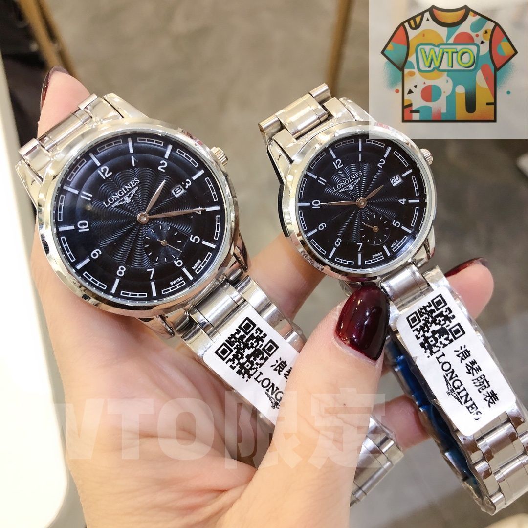  今日 LONGINES カップルウォッチ WTO店名をご ください 自動巻き時計 腕時計(アナログ)