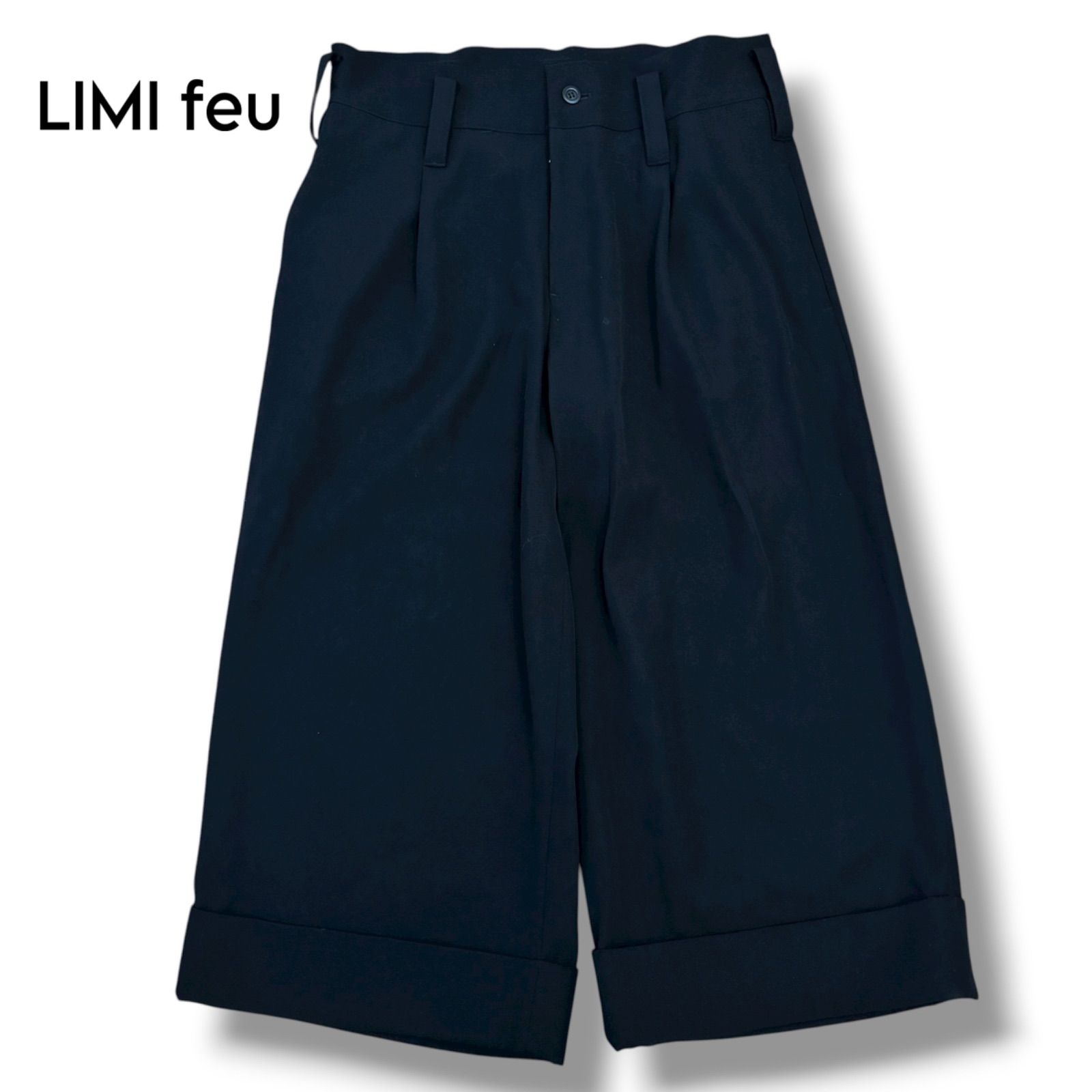 LIMI feu タックワイドパンツ ロールアップデザイン S