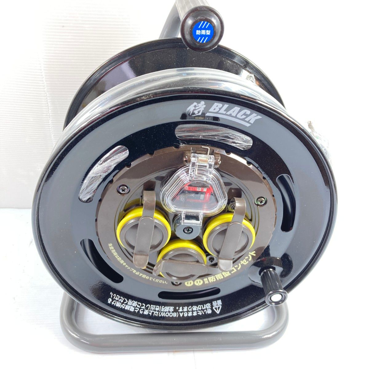 HATAYA 電工ドラム コードリール 屋外用 侍ブラック 30m SBE-30KCB3