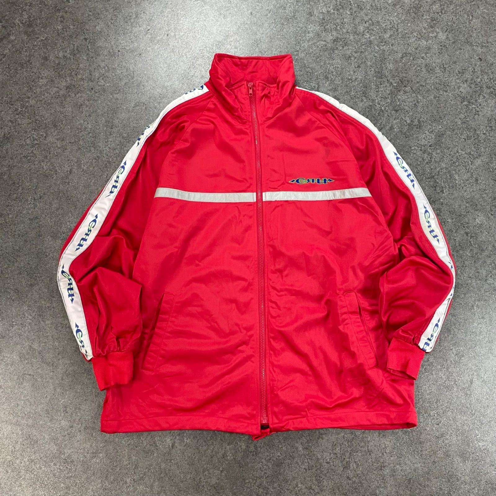 y 2 k archive CRU Track Suit Jersey Set Up HIPHOP クルー トラックスーツ トラックジャケット パンツ 上下 サイドロゴ 刺繍 ヒップホップ バイ ヴィンテージ ビンテージ