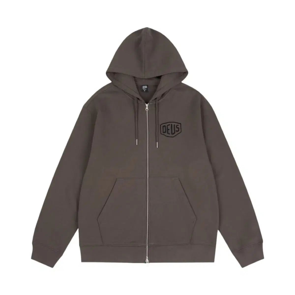 デウス フーディー ジップアップ オリーブ S