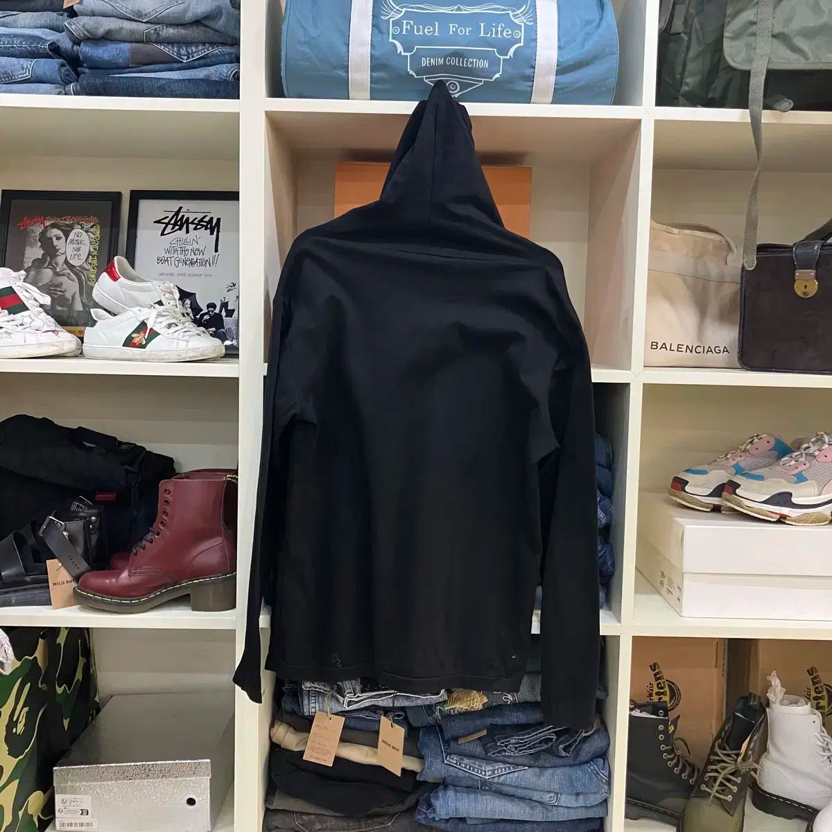 アト ブラック リオセル フード付きTシャツ