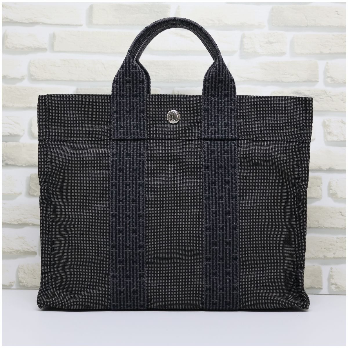 ≪極美品≫ HERMES（エルメス） エールライン PM グレー ナイロン 