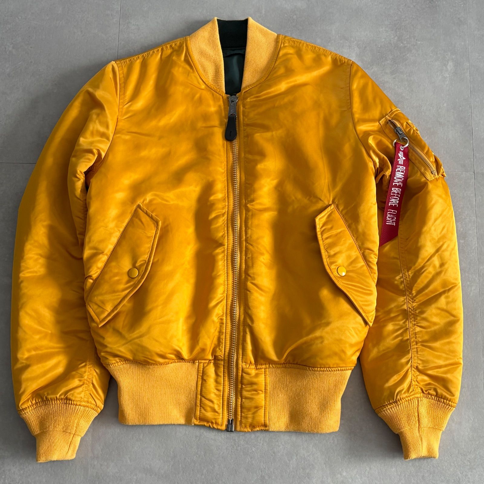中古 ALPHA INDUSTRIES アルファ Flight 中古 MA1フライトジャケットL