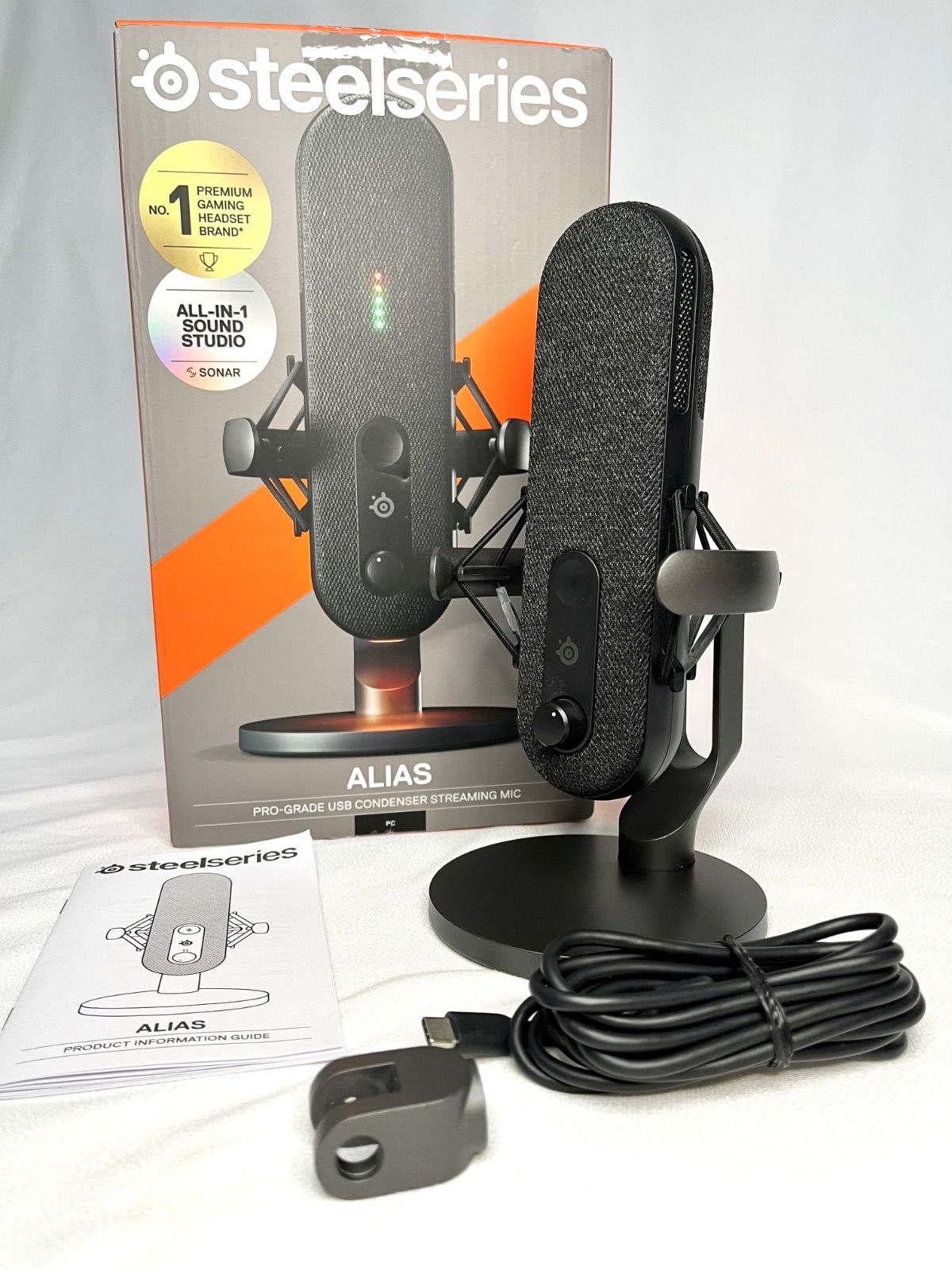 SteelSeries AliasUSB マイク 配信 61601