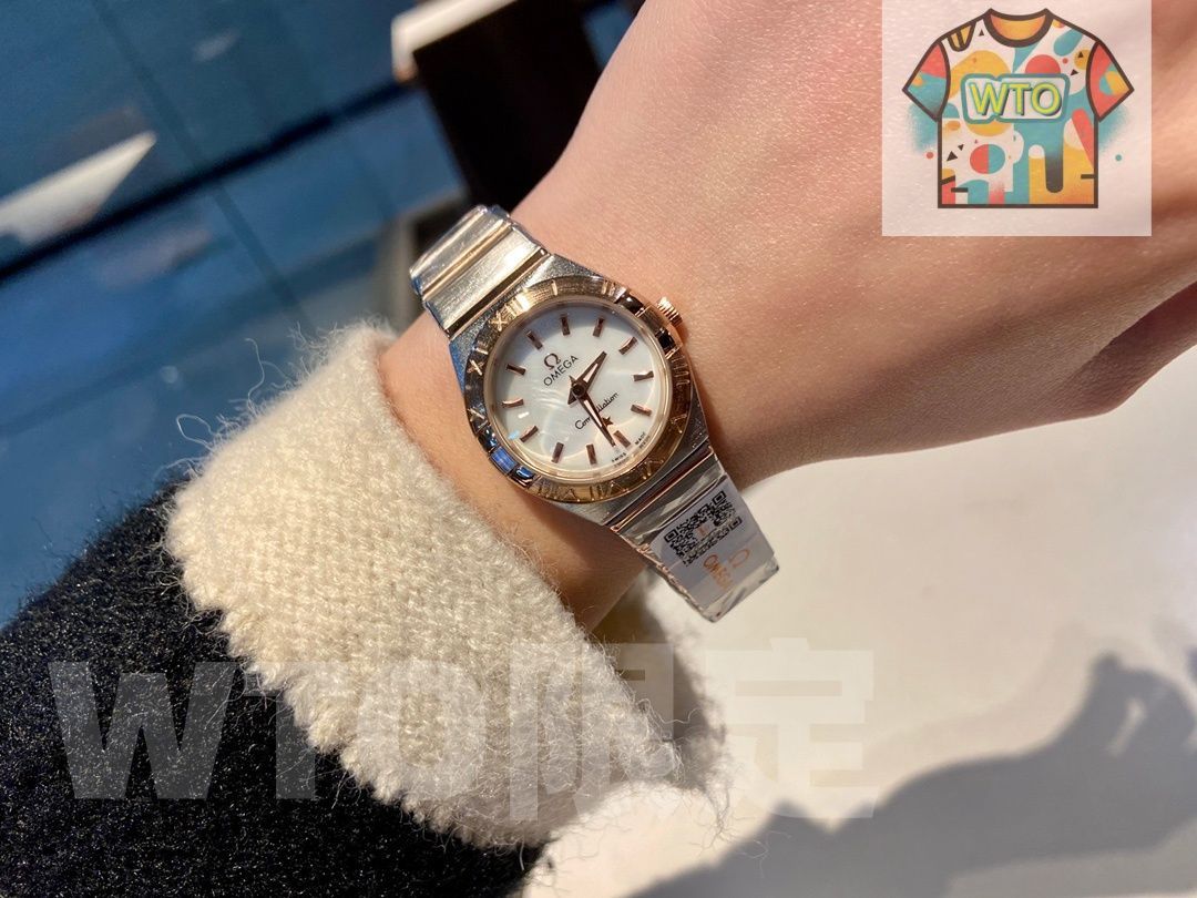  今日 オメガ ツイン エーゲル シリーズ レディース 腕時計 WTO店名をご ください 韓国風 自動巻き時計 腕時計(アナログ)