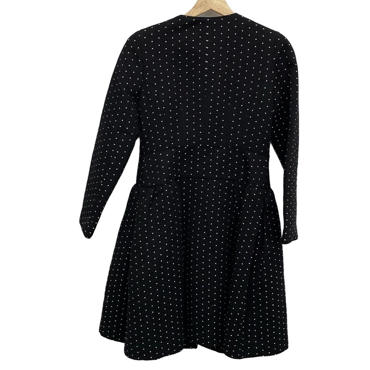 Rene(ルネ) コート サイズ36 S レディース - 黒×白 長袖/ドット柄/秋  