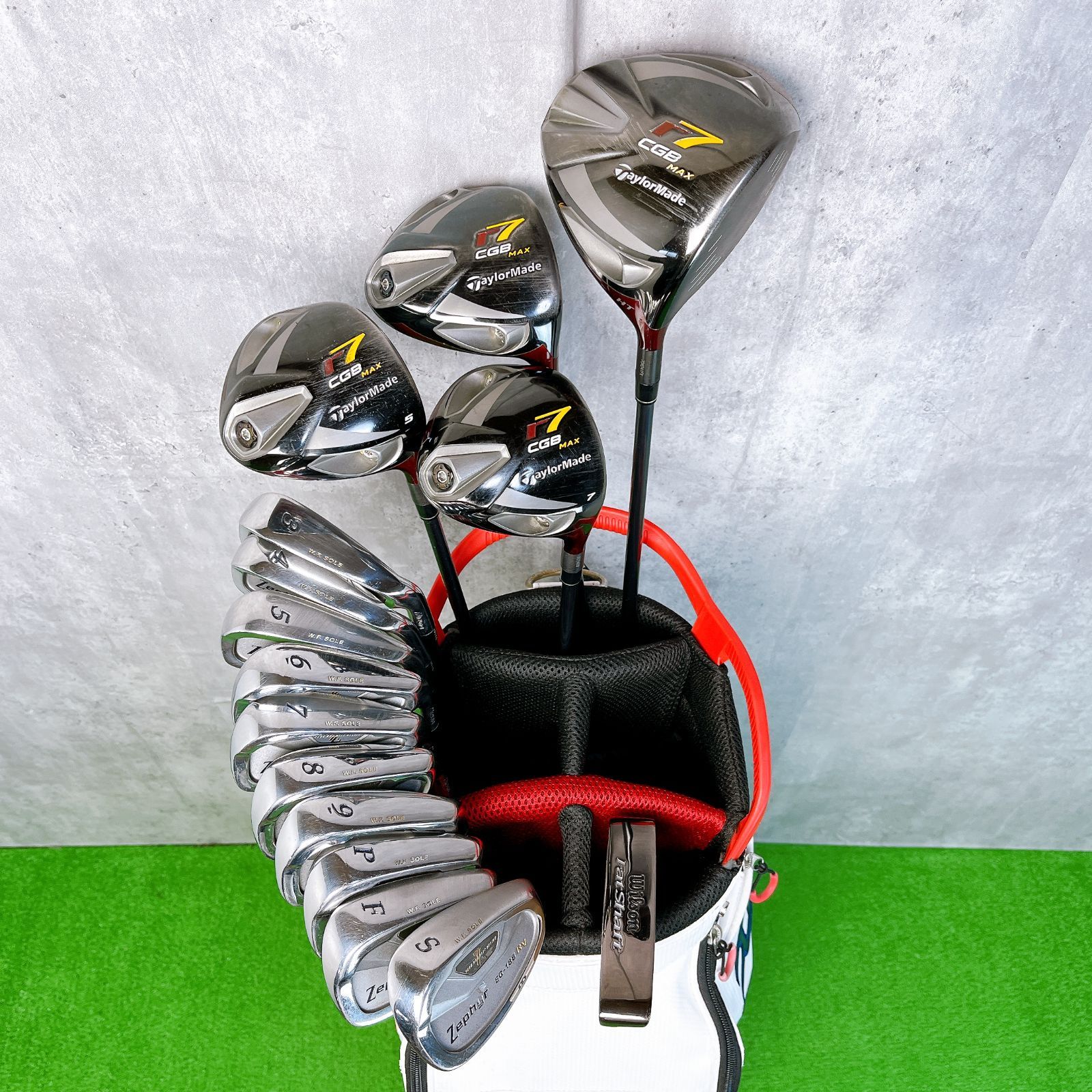 メンズ テーラーメイド r 7 CGB MAX ゴルフクラブセット 右打ち 15本 TaylorMade MIZUNO Wilson 入門者