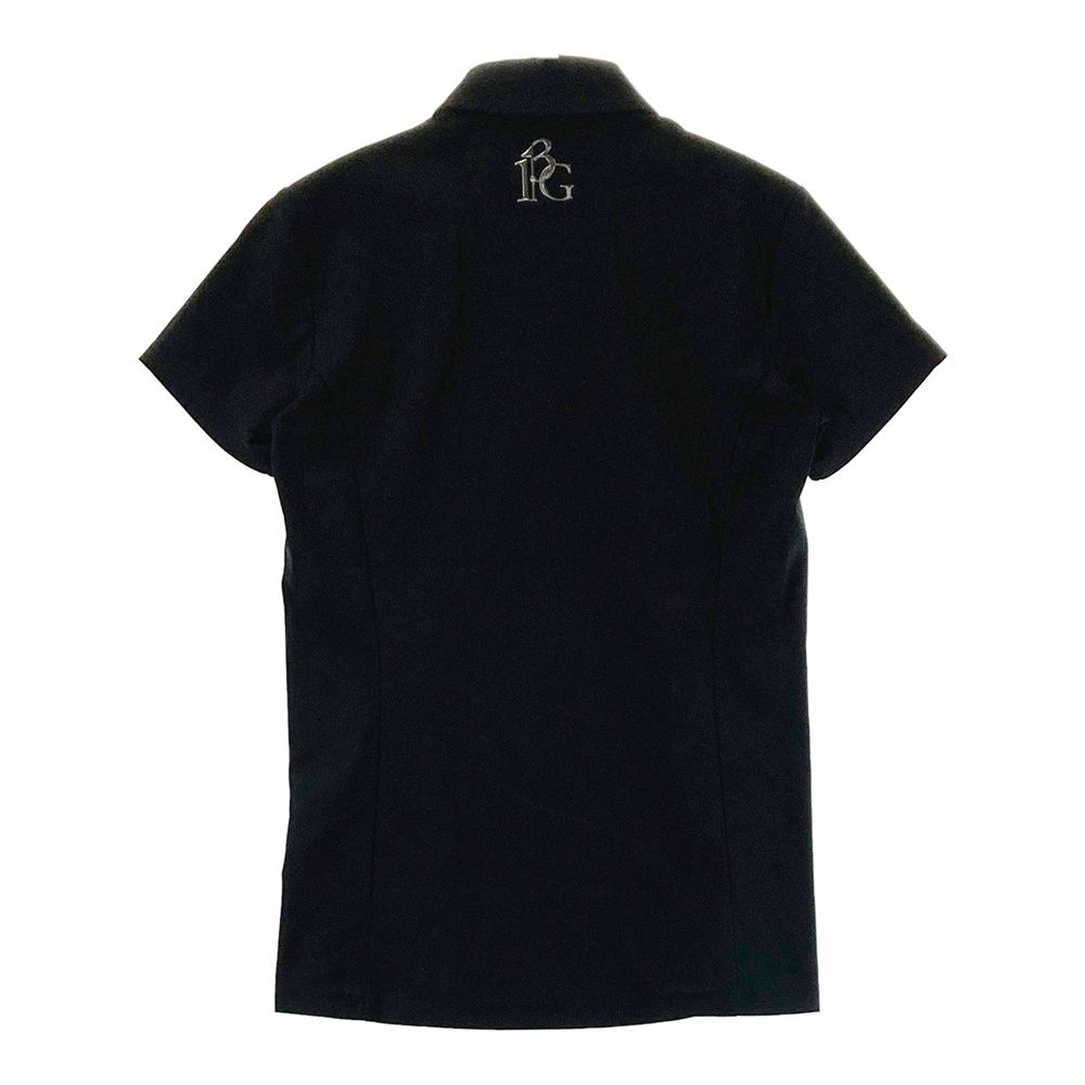 サイズ 1 GOLF GST 109 半袖ポロシャツ サイドロゴ ブラック系 ゴルフウェア レディース ストスト
