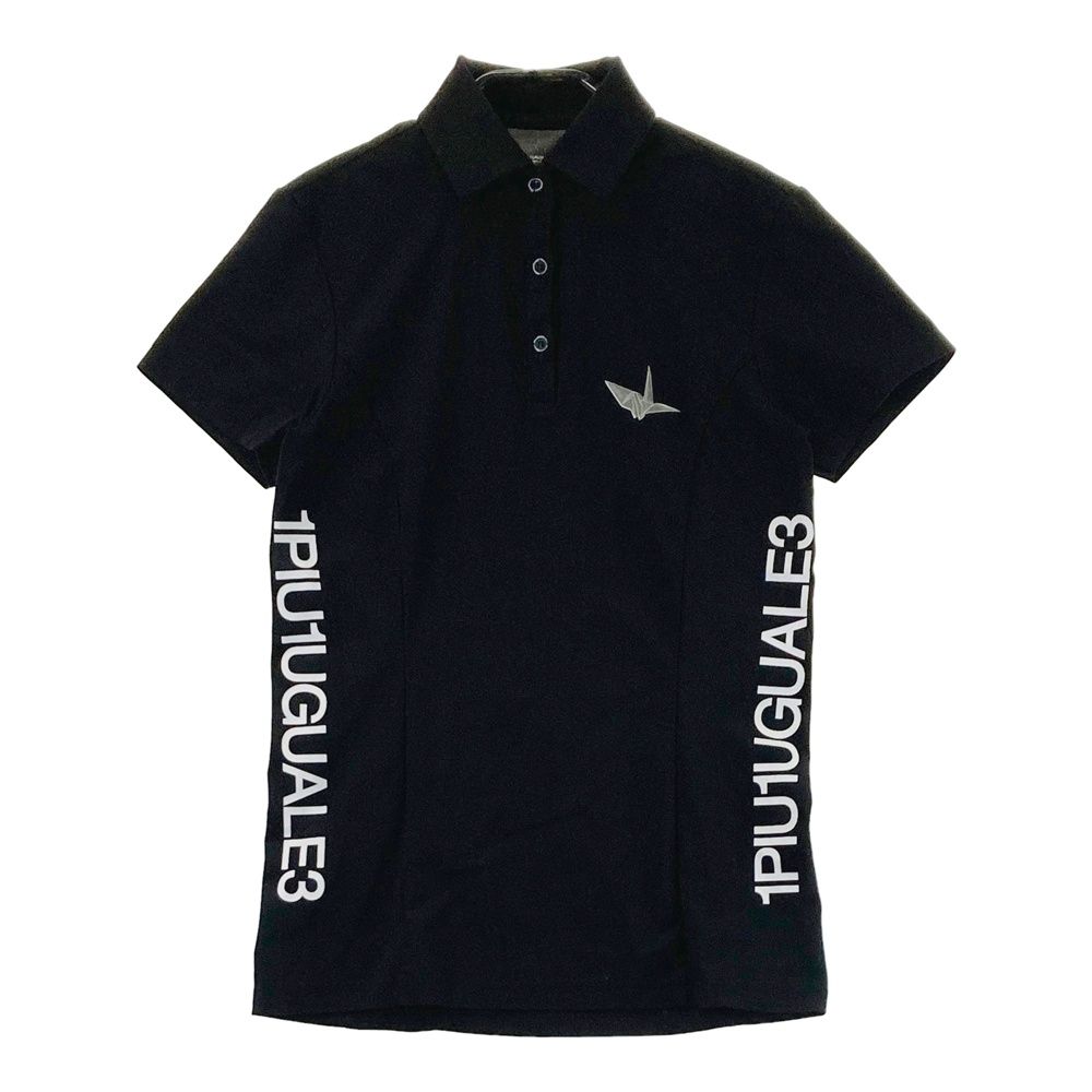 サイズ 1 1PIU1UGUALE3 GOLF GST109 半袖ポロシャツ サイドロゴ ブラック系 240101405399 ゴルフウェア レディース ストスト