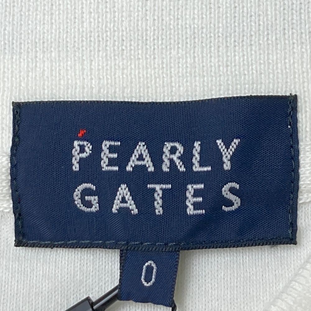  サイズ 0 PEARLY GATES パーリーゲイツ 055-2160402 半袖ポロシャツ バックプリント ホワイト系 ゴルフウェア レディース ストスト シャツ レディースウェア