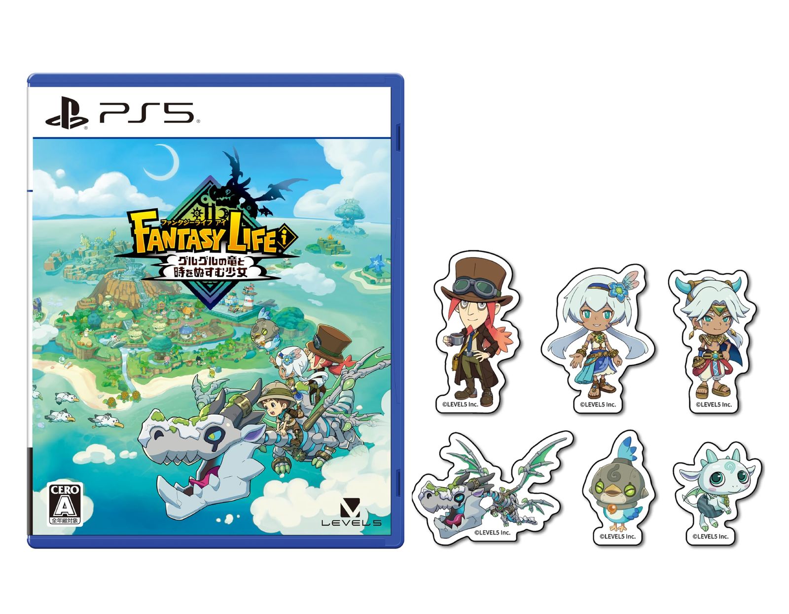 ファンタジーライフｉ グルグルの竜と時をぬすむ少女 -PS5 Amazon.co.jp 特典 ストーリーキャラクター ダイカットステッカー6種セット 同梱 Amazon あり PS5版