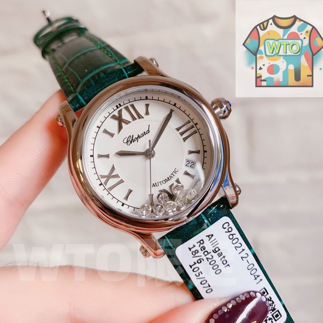 今日 ショパード Happy Sport ラウンドレザーバンドモデル WTO店名をご ください