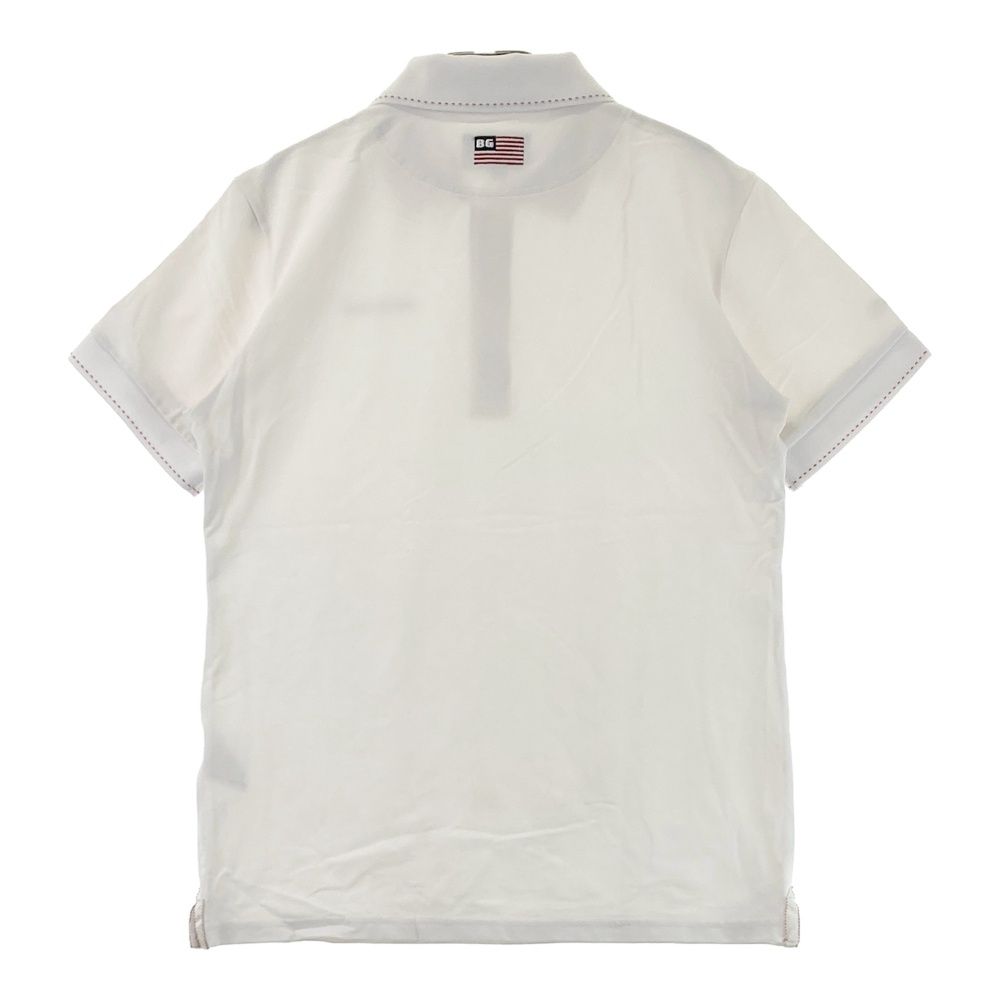サイズ M GOLF ブリーフィング 半袖ポロシャツ ホワイト系 ゴルフウェア メンズ ストスト