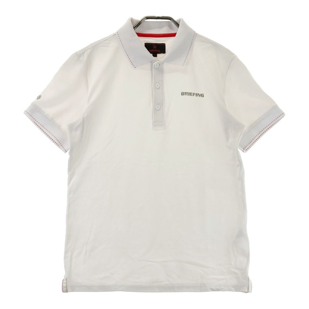 サイズ M BRIEFING GOLF ブリーフィング 半袖ポロシャツ ホワイト系 240101552864 ゴルフウェア メンズ ストスト