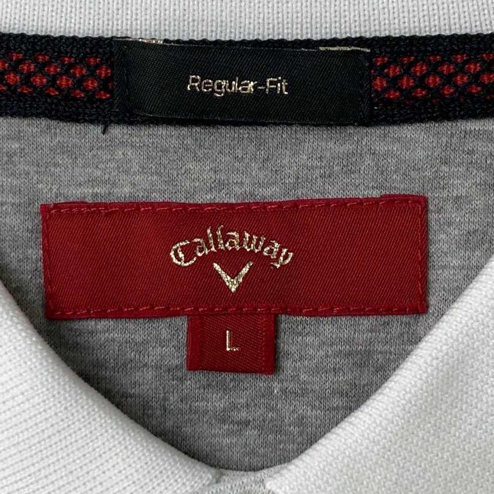 サイズ：L CALLAWAY キャロウェイ レッドレーベル 半袖ポロシャツ