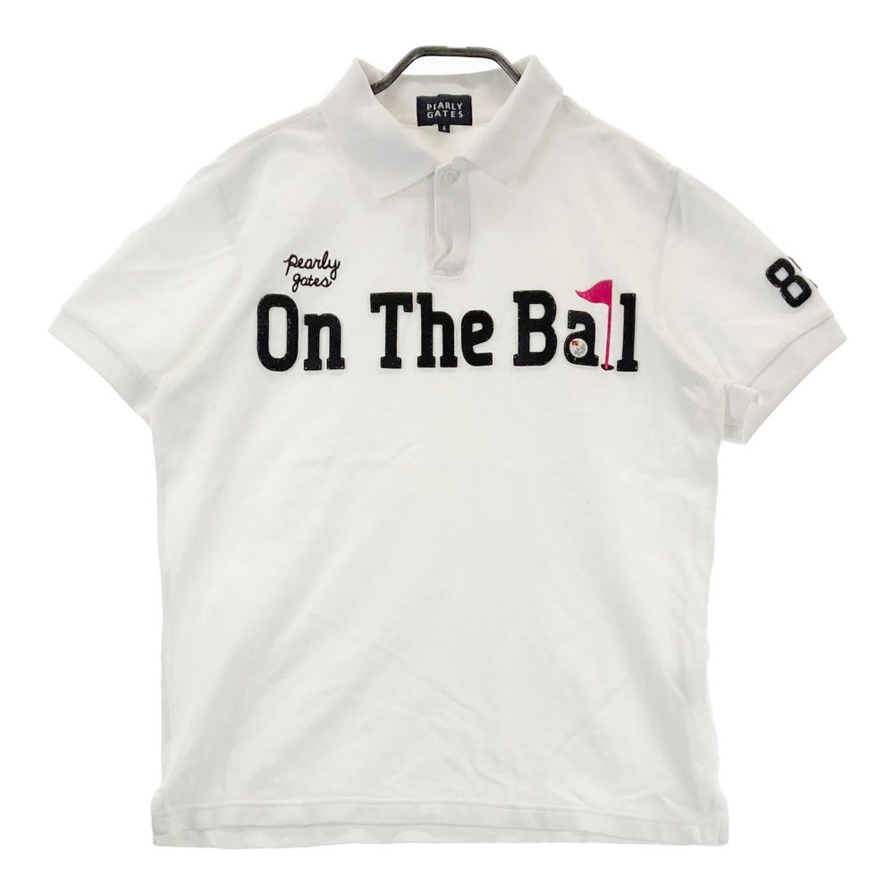 サイズ：4 PEARLY GATES パーリーゲイツ 半袖ポロシャツ ホワイト系