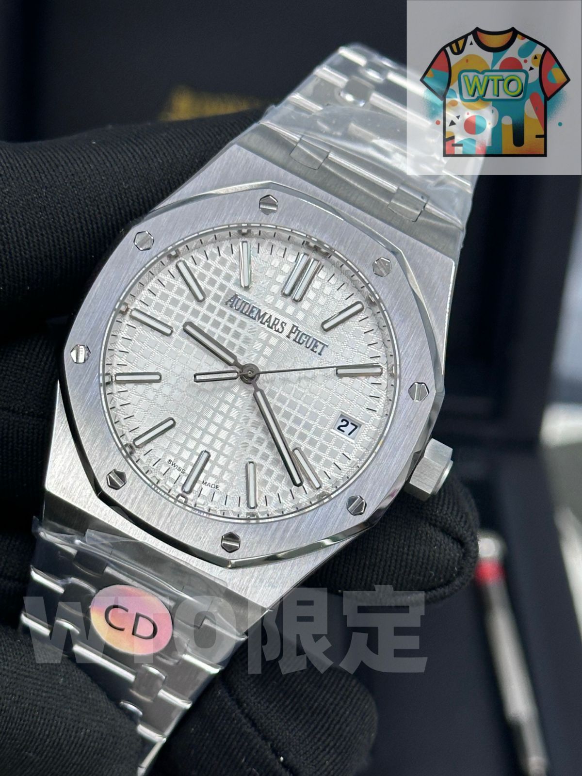  AP オーデマ ピゲ Audemars Piguet ロイヤルオーク メンズモデル フルオートマチック機械式 - 高精度リューズ＆サファイアガラス｜ ｜ -WTO輸入2 自動巻き時計 腕時計(アナログ)