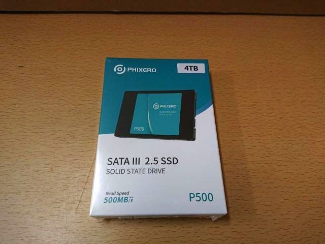 PHIXERO P500 SATA III SSD 4TB 内蔵2.5インチSSD SOLID STATE DRIVE P500-4TB-BL-BP