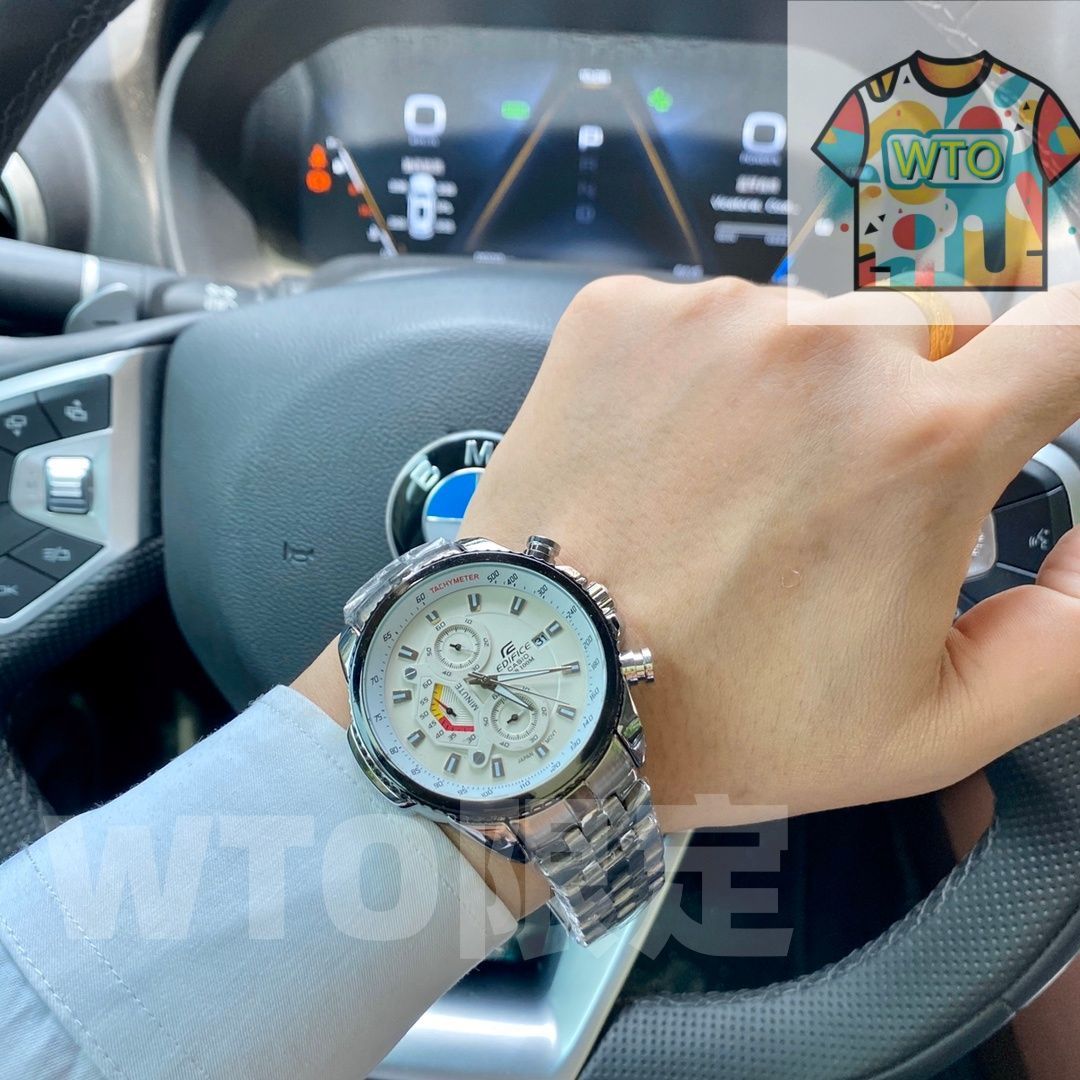 今日 CASIO 6 針 EFR539 シリーズ マルチファンクション メンズ腕時計-WTO店名をご ください