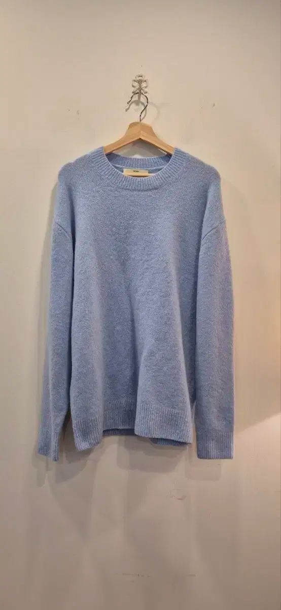 ポッタリー 2サイズ スカイブルー カシミア混 ウールニット