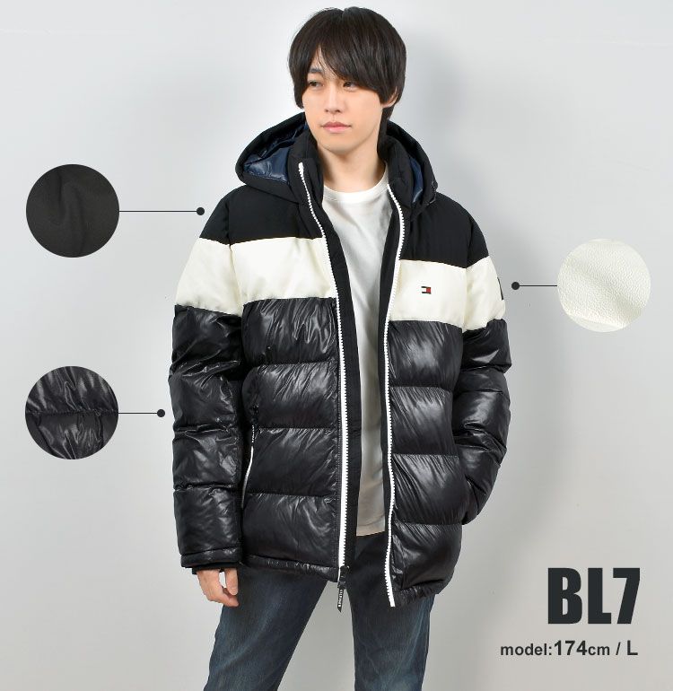 ダウンジャケット XLサイズ メンズ 中綿ジャケット TOMMY HILFIGER 