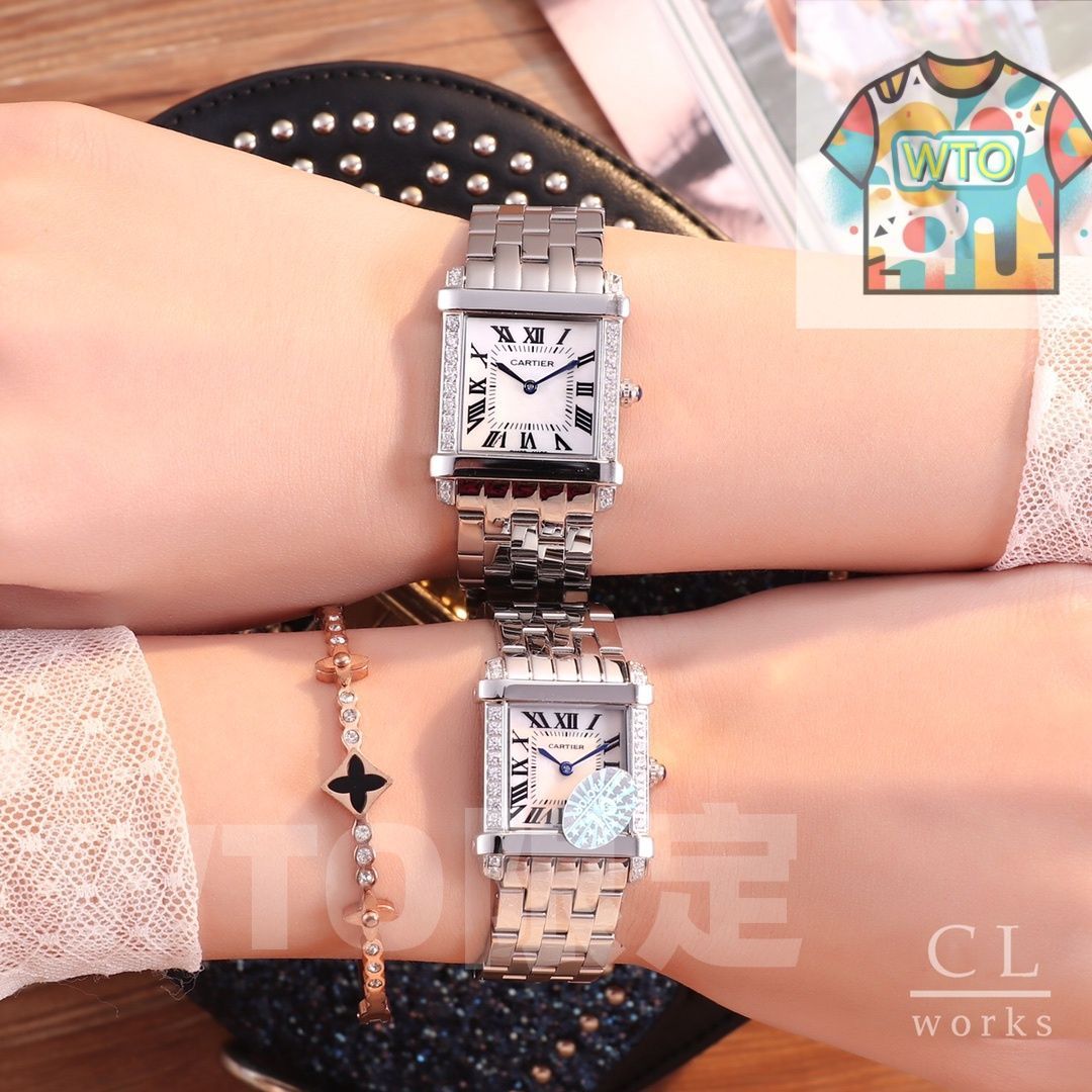  今日 カルティエ Cartier tank タンク Mino シリーズ 版-WTO輸入1 自動巻き時計 腕時計(アナログ)