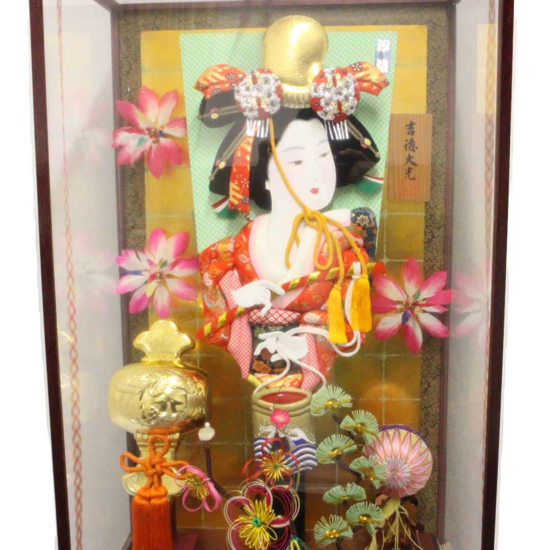 押絵羽子板 吉徳大洗 ケースセット オルゴール付 高さ87 5 cm 横47 奥行29 人形羽子板