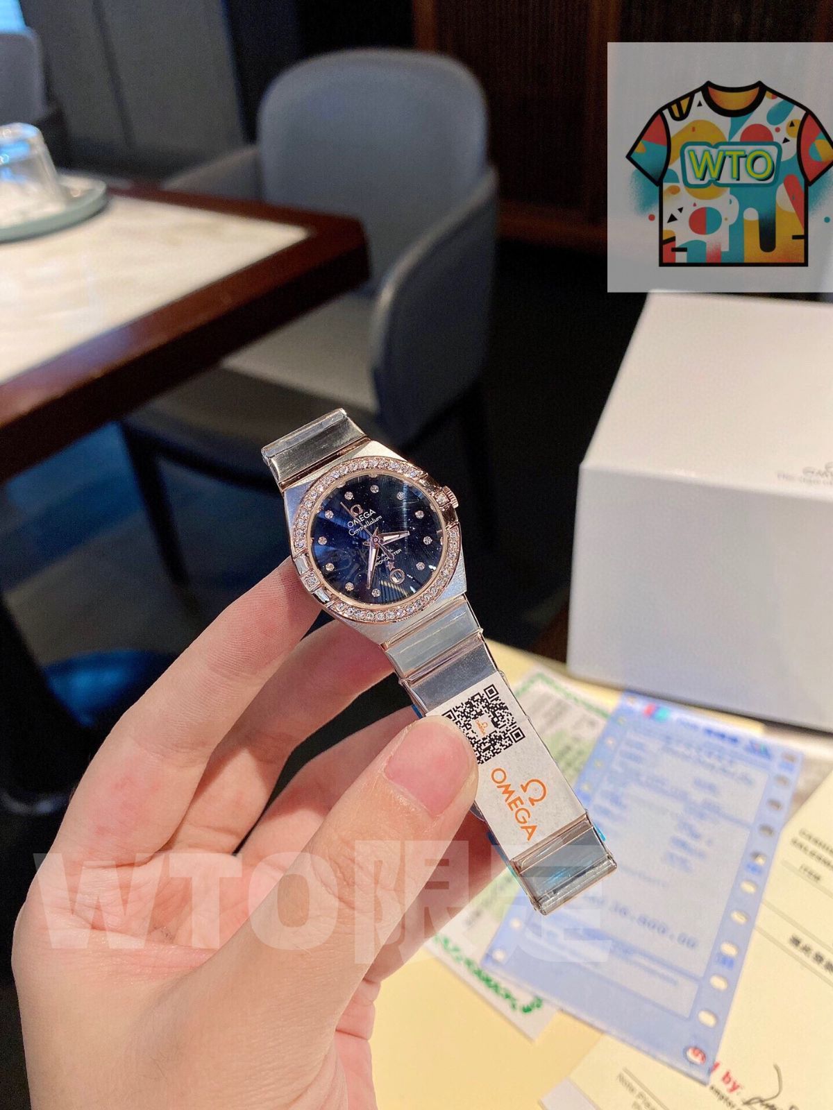 今日 OMEGA ツインエイグル コンステレーション レディース腕時計 -WTO輸入1