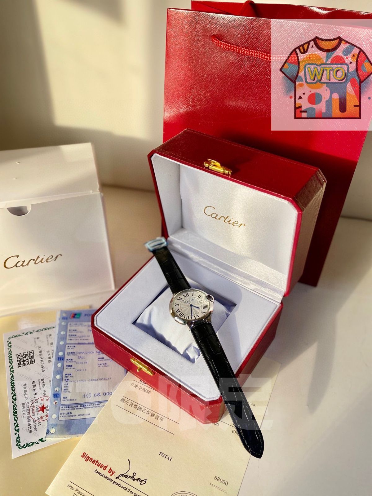  今日 Cartier カルティエ ブルーバルーン モデル WTO店名をご ください 自動巻き時計 腕時計(アナログ)