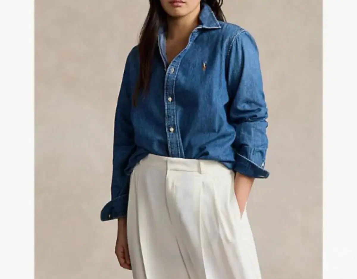 ポロラルフローレン スリムフィット デニム シャツ