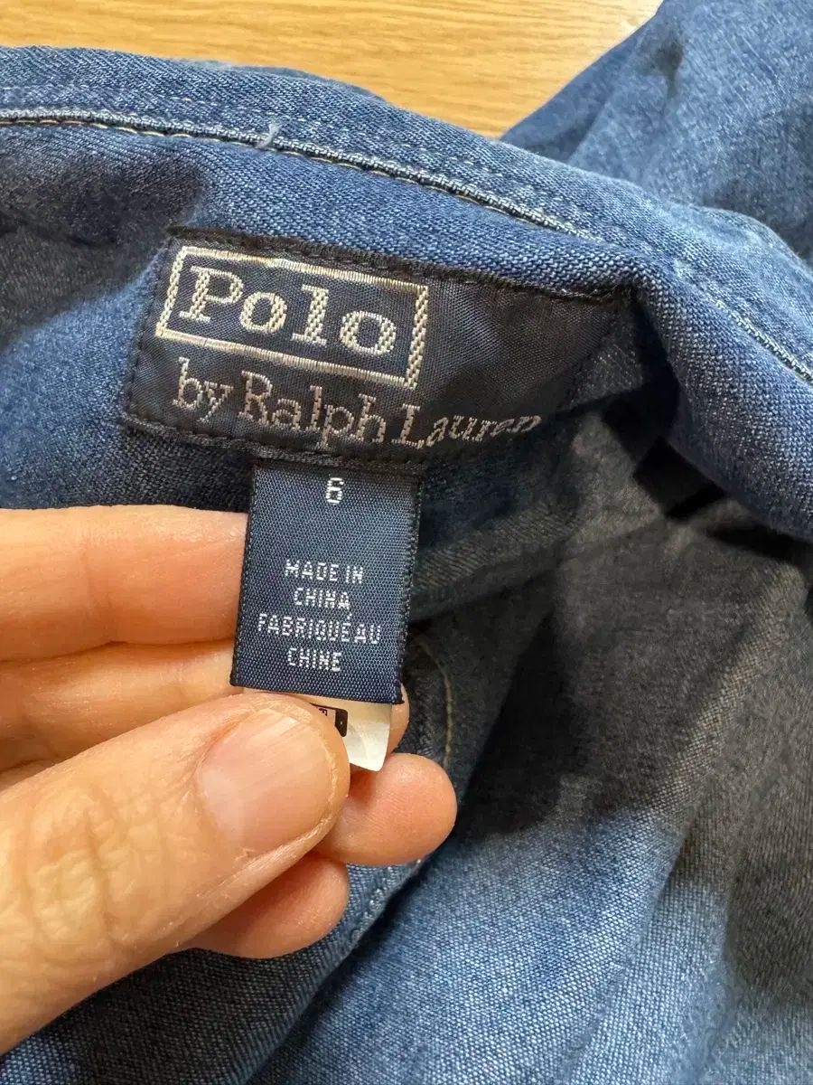  ポロラルフローレン スリムフィット デニム シャツ 長袖 シャツ ブラウス