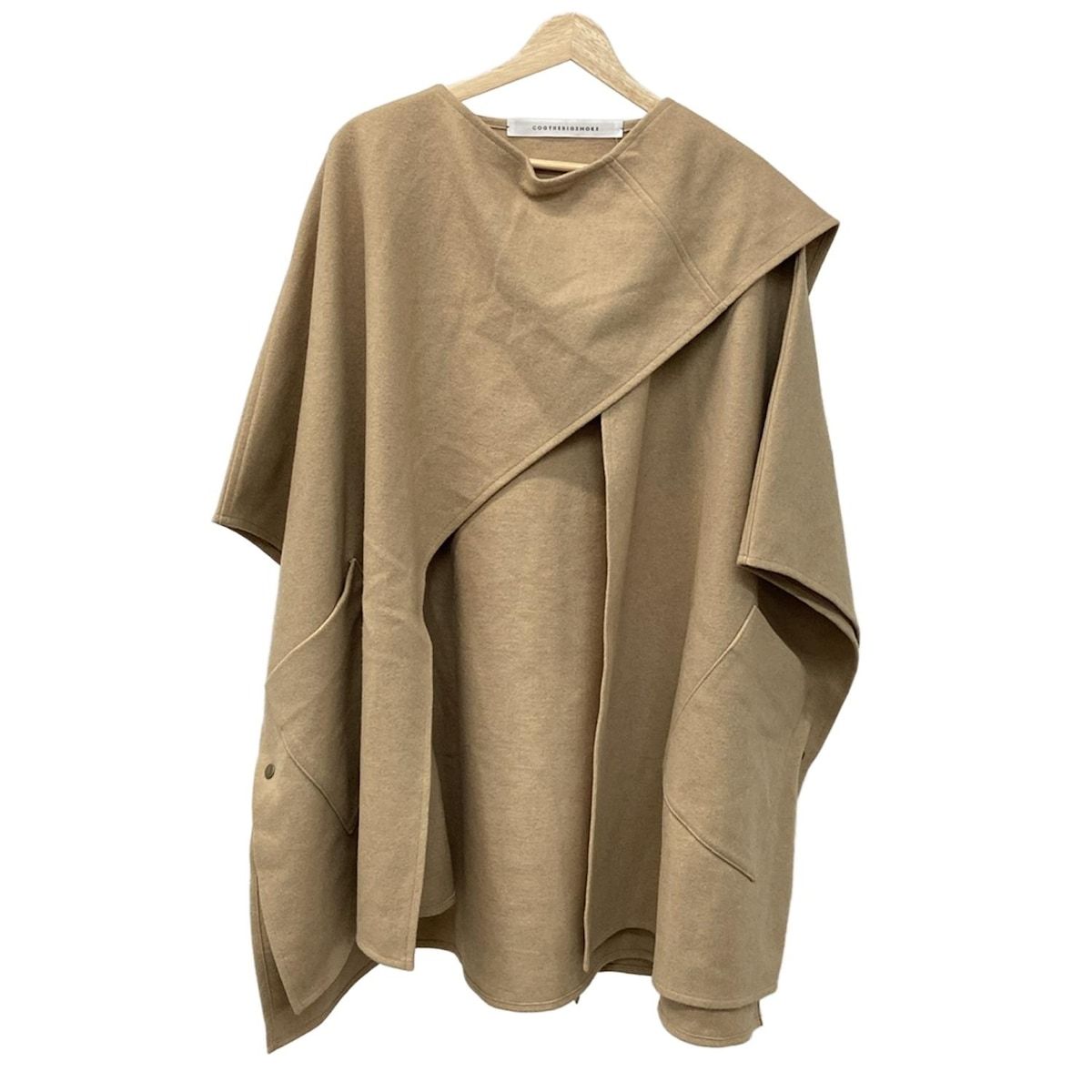 COGTHEBIGSMOKE コグザビッグスモーク ポンチョ サイズ5 XS レディース - ベージュ 秋 冬