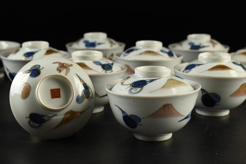 蒔絵持椀(一富士二鷹三茄子)十客揃 蒔絵持椀(一富士二鷹三茄子)十客揃 蒔絵持椀(一