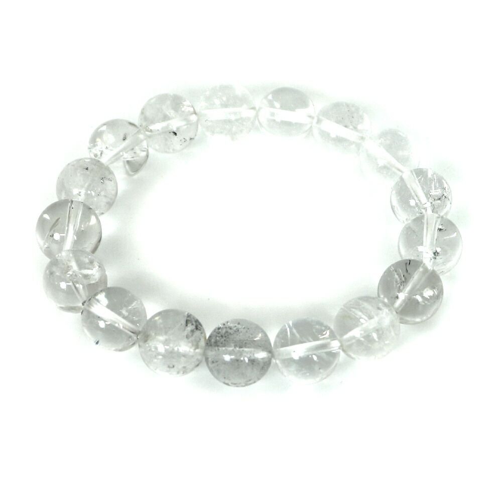 ヒマラヤ水晶 ハイクオリティー １点もの ブレスレット 数珠 パワーストーン 天然石 ハンドメイド