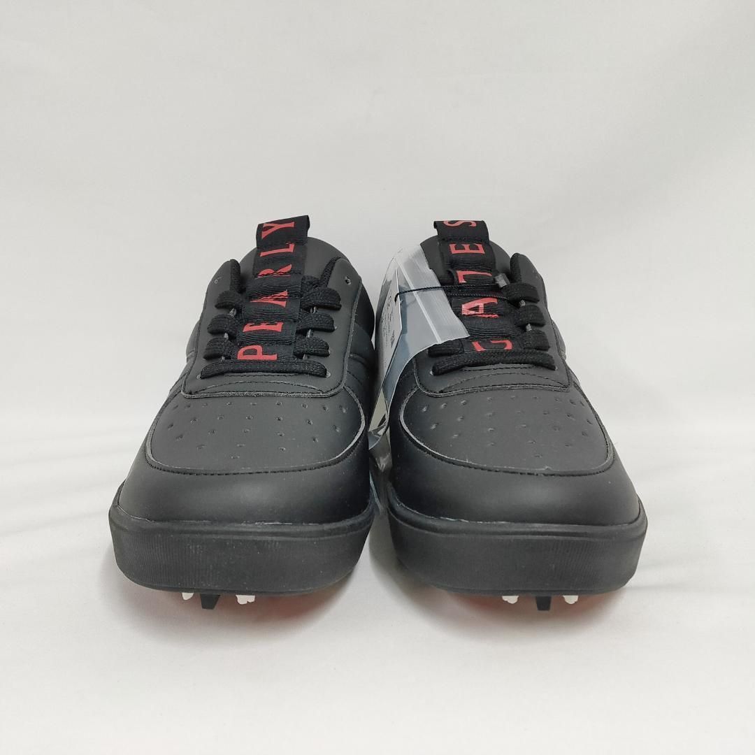 ○★新品 未使用 パーリーゲイツ メゾンロゴ柄 ゴルフシューズ ブラック22.5 新品 未使用 パーリーゲイツ メゾンロゴ柄 ゴルフシューズ ブラック