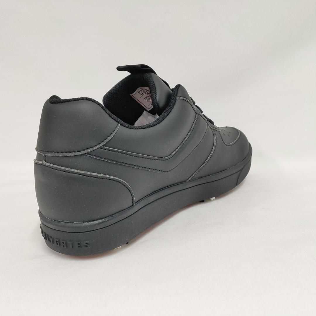 新品 未使用 パーリーゲイツ メゾンロゴ柄 ゴルフシューズ ブラック