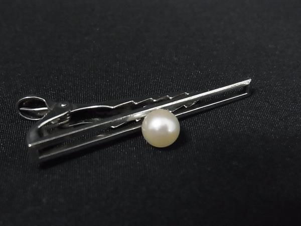 MIKIMOTO ミキモト 本真珠 アコヤ真珠 パール 約0.5mm SV925 ネクタイ