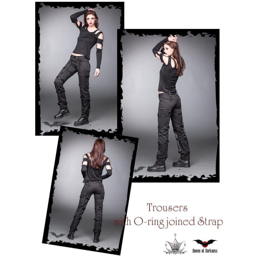 レディース ゴシック パンク 取り外し 外付け ボンテージ ボトム 蝙蝠刻印プレート 再入荷 woj057