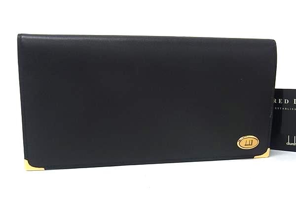 □美品□ dunhill ダンヒル オックスフォード レザー 二つ折り 長財布