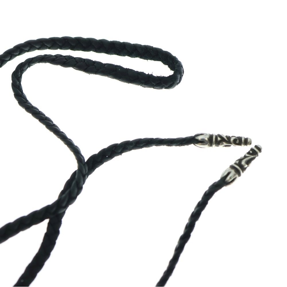 CHROME 小売業者 HEARTS (クロムハーツ) LEATHER BRAID スクロール