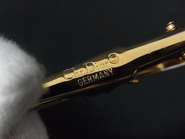 ChristianDior クリスチャンディオール ネクタイピン タイクリップ アクセサリー  紳士 メンズ シルバー系&times;ゴールド系 DK8061