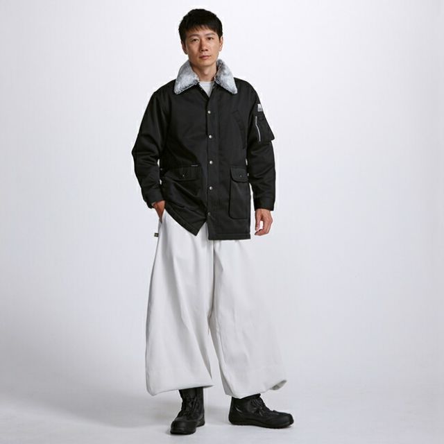 種類5 13 黒 L 寅壱 ハーフコート 2530-150 作業服 ワークウェア おしゃれ メンズ