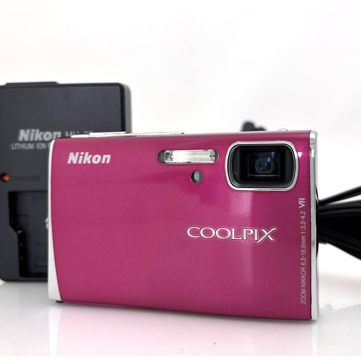 ニコン Nikon COOLPIX S51 ピンク バッテリー 充電器 P350