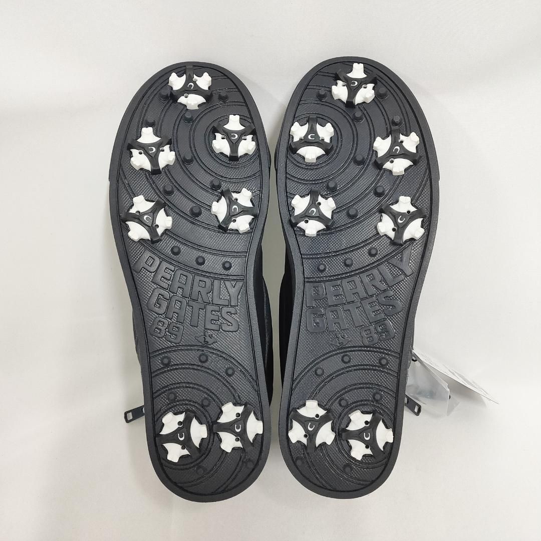 【35,200円 新品】 パーリーゲイツ ミドルカット スパイク 濃紺　23cm 新品 未使用 パーリーゲイツ ミドルカット ゴルフシューズ ネイビー