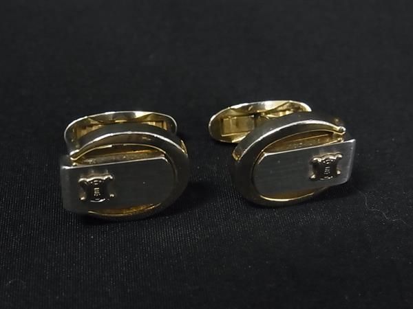 CELINE セリーヌ マカダム カフスボタン カフリンクス アクセサリー
